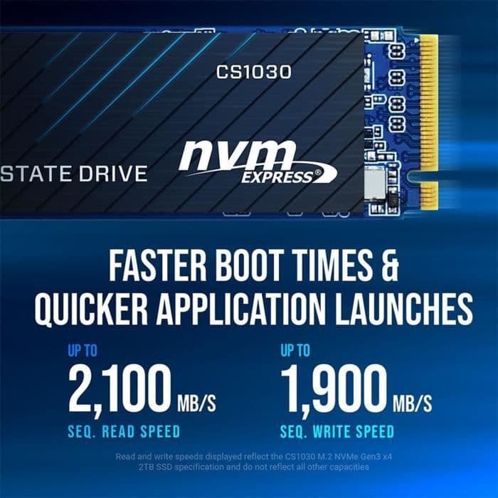 PNY CS1030 SSD 500GB τύπου M.2 με σύνδεση PCI Express 3.0 M280CS1030-500-RB Bulk 4