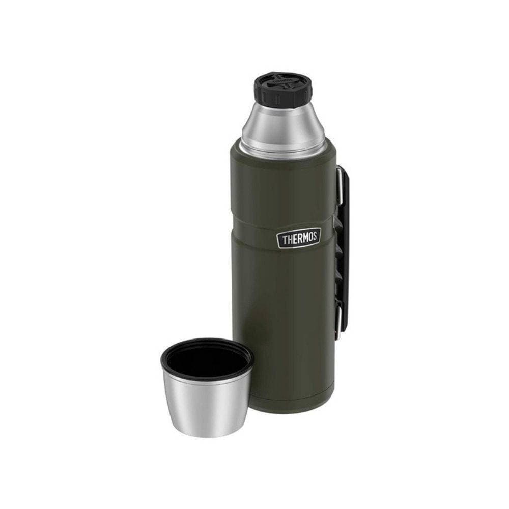Thermos Μπουκάλι Θερμός Ανοξείδωτο / Πλαστικό 1.2lt Green TH-170028