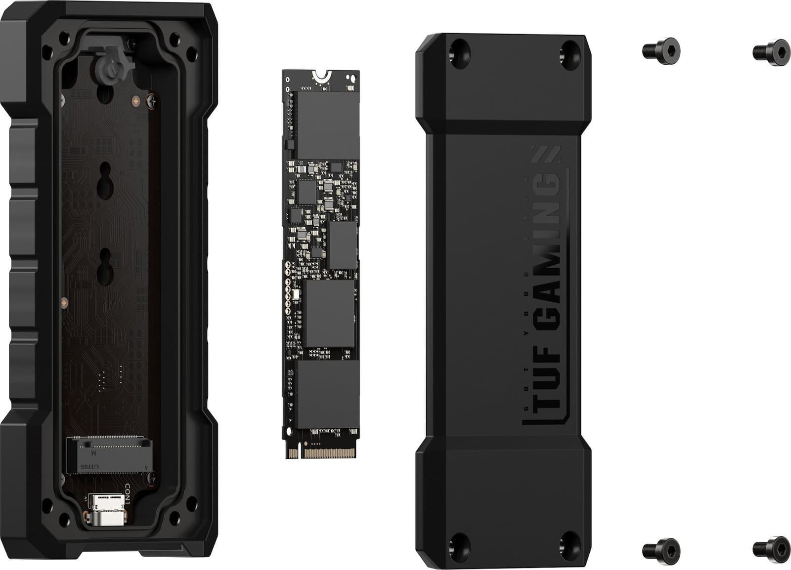 Asus Tuf Gaming A2 Θήκη για Σκληρό Δίσκο M.2 PCI Express NVME με σύνδεση Type-C 90DD02X0-M09000 4
