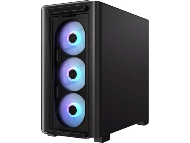 Asus A23 Plus Gaming Midi Tower Κουτί Υπολογιστή με Πλαϊνό Παράθυρο και RGB Φωτισμό Μαύρο 10