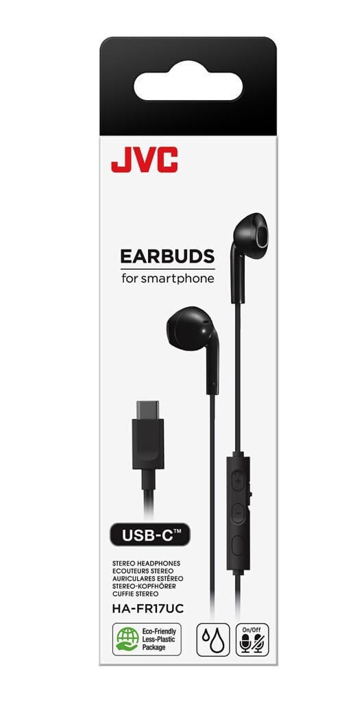 JVC Hafr17uc In-ear Handsfree Ακουστικά με Βύσμα USB-C Μαύρο