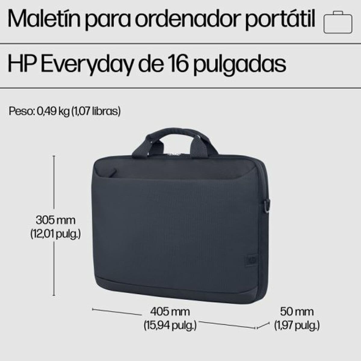 HP Everyday 16'' Laptop Briefcase 16" σε Μαύρο χρώμα 7