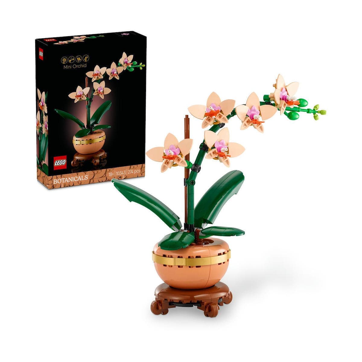 LEGO Botanical Collection Mini Orchid για 18+ Ετών 274τμχ 10343