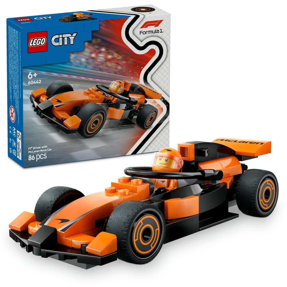 LEGO City F1® Driver With Mclaren Race Car για 6+ Ετών 86τμχ 60442 4