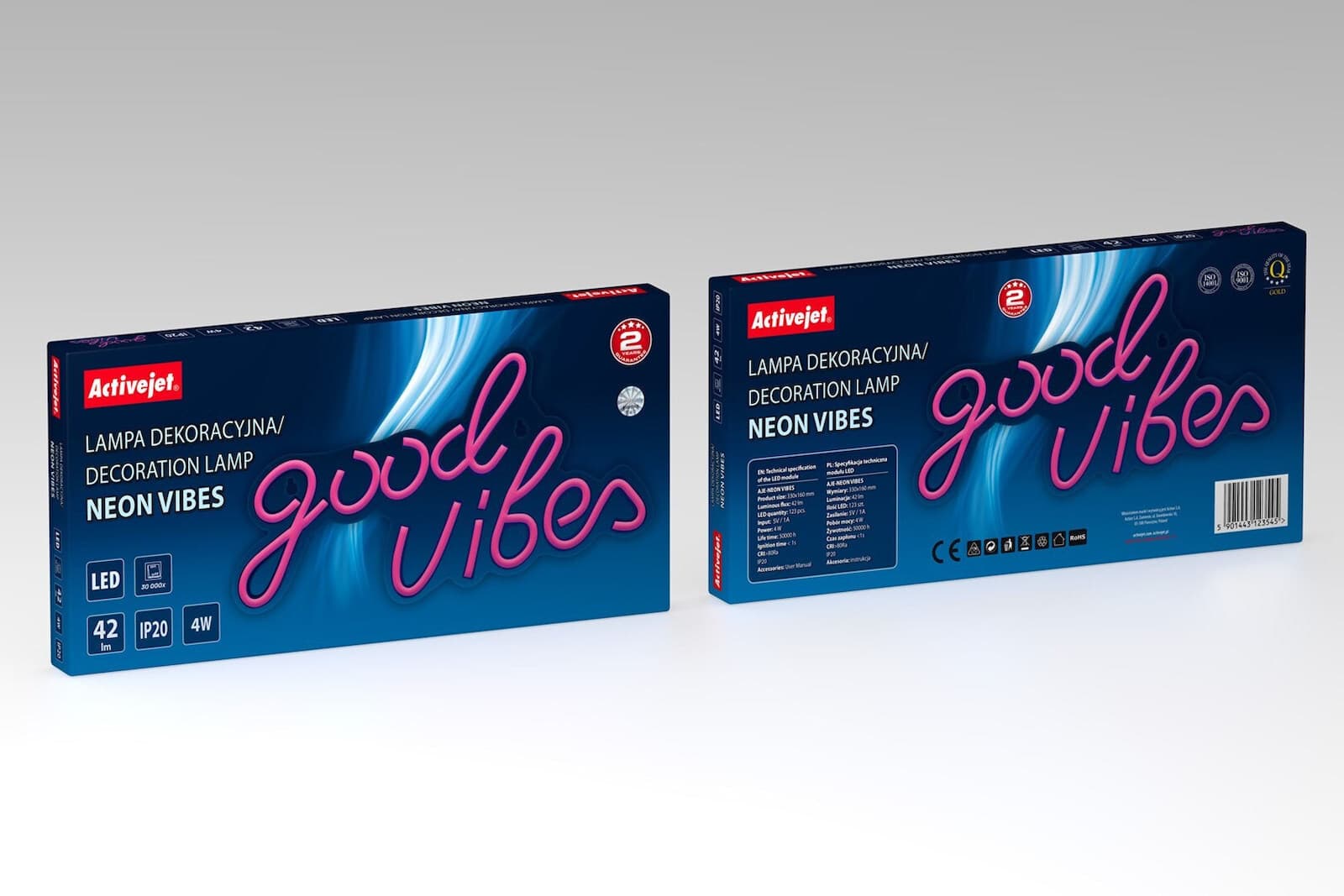 Active Jet Neon Διακοσμητικό Φωτιστικό LED RGB AJE-NEON VIBES LED 4