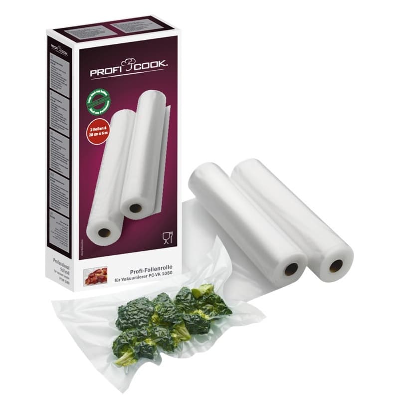 Profi Cook PC-VK 1015 Σαγρέ Σακούλες για Συσκευές Vacuum 280mm x 6m 2 Ρολά 8910155 3