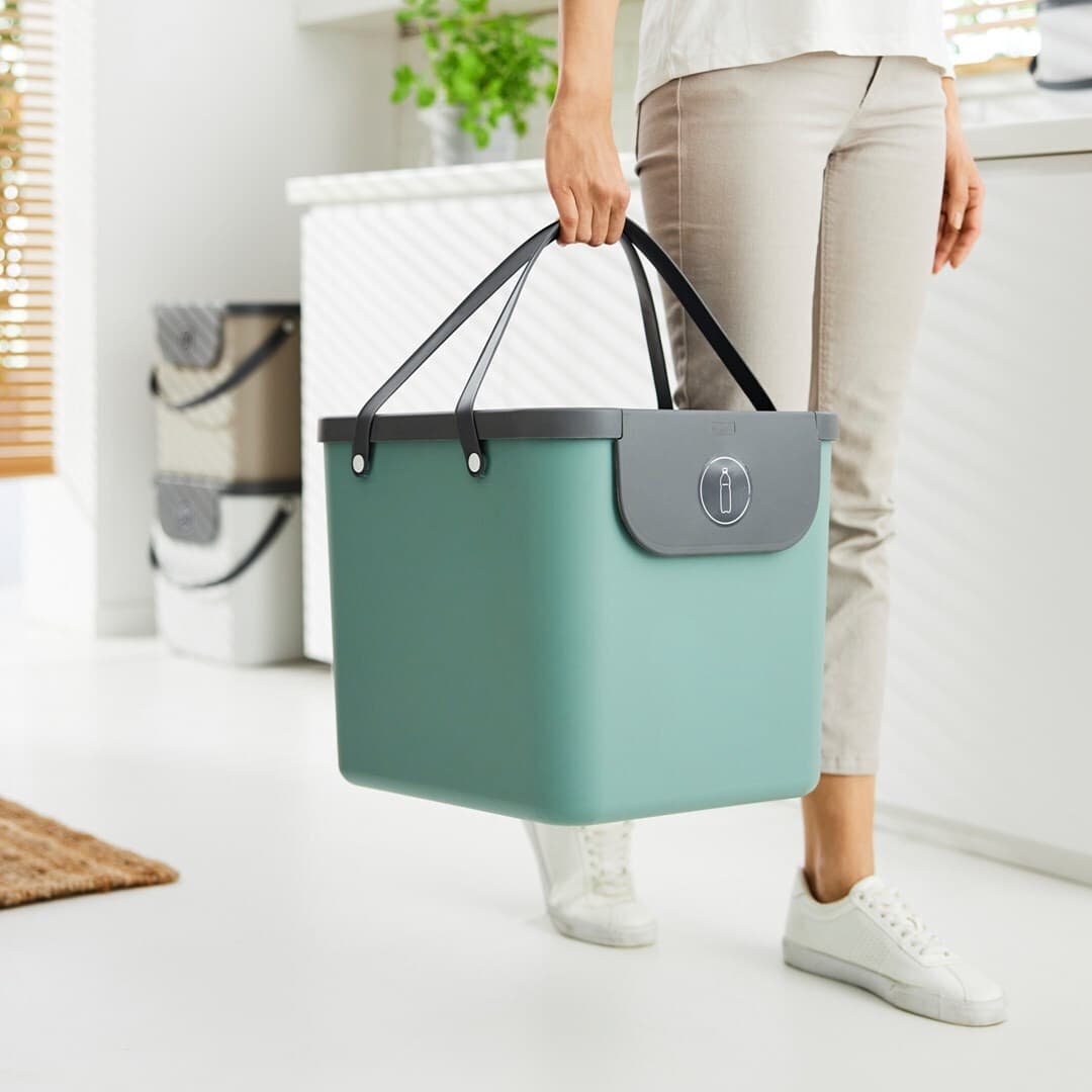 Rotho Babydesign Πλαστικό Καλάθι Αχρήστων 40lt Πράσινο 35.5x33.9x39.8cm 1034405092 3