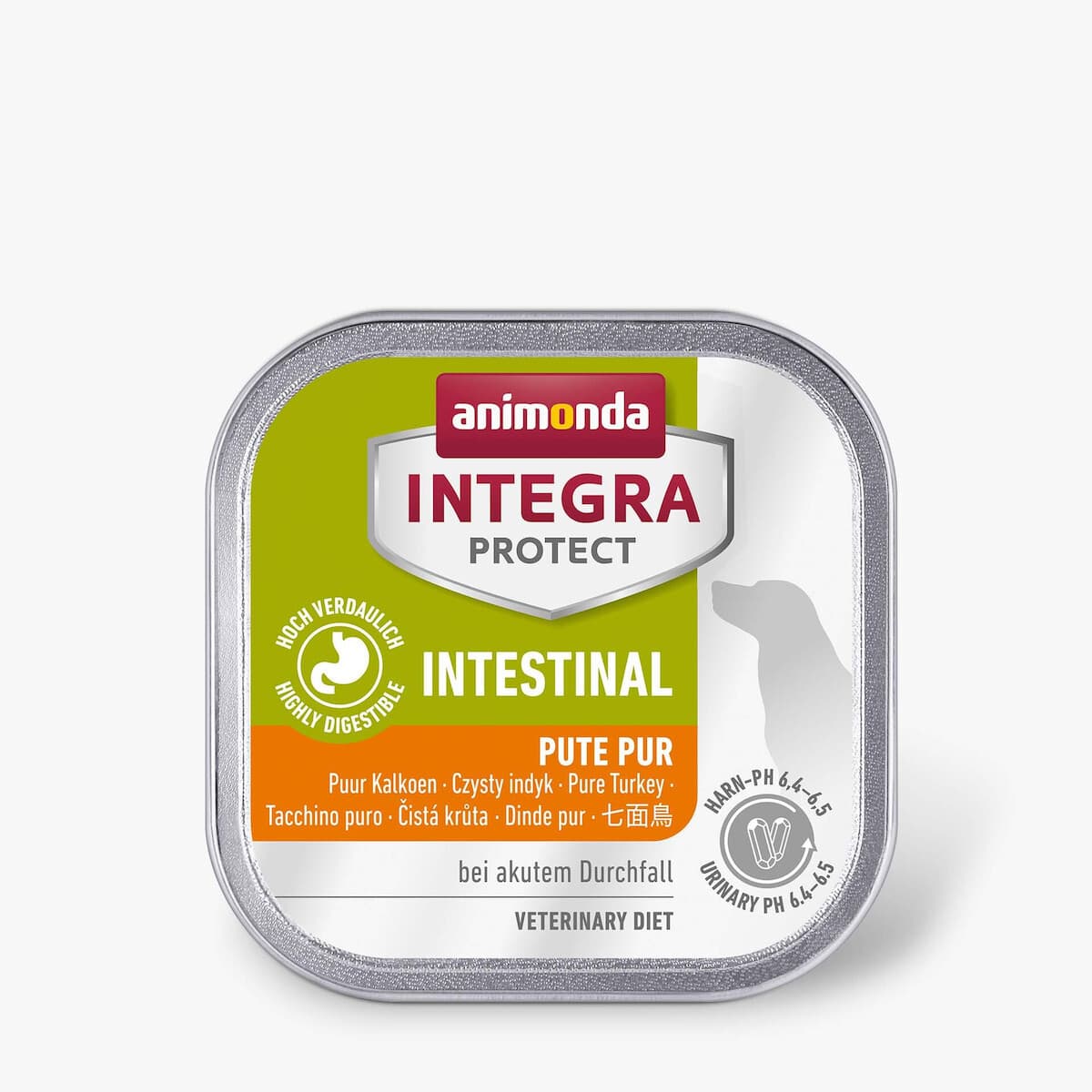 Animonda Integra Protect Intestinal Υγρή Τροφή Σκύλων σε Ταψάκι Διαίτης με Γαλοπούλα χωρίς Σιτηρά & Γλουτένη 150gr 2