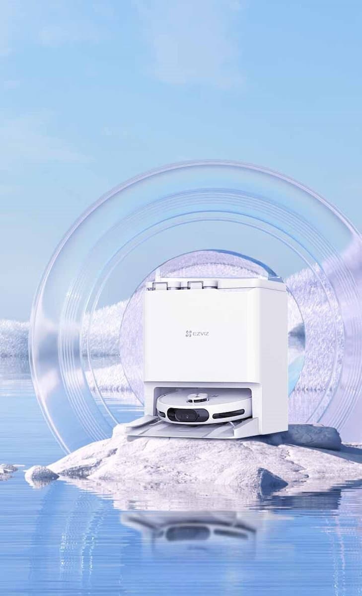 Ezviz RS20 Pro Σκούπα Ρομπότ με Χαρτογράφηση Laser & Απορρόφηση 7200Pa Λευκή 12