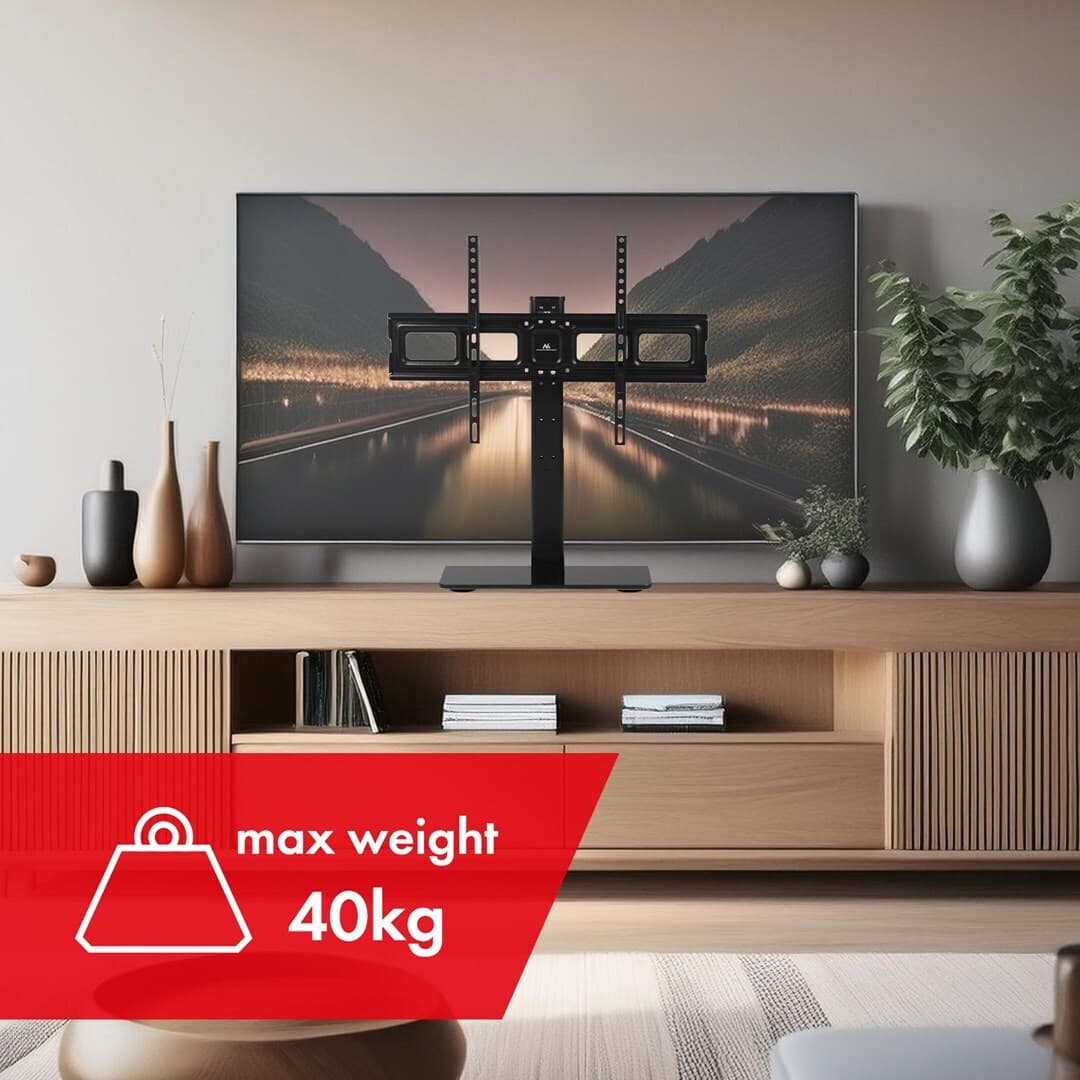 Επιτραπέζια Βάση Τηλεόρασης έως 75" Μαύρο 5
