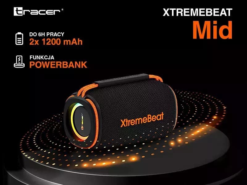 Tracer XtremeBeat Mid Ηχείο Bluetooth 15W με Διάρκεια Μπαταρίας έως 6 ώρες Μαύρο 4