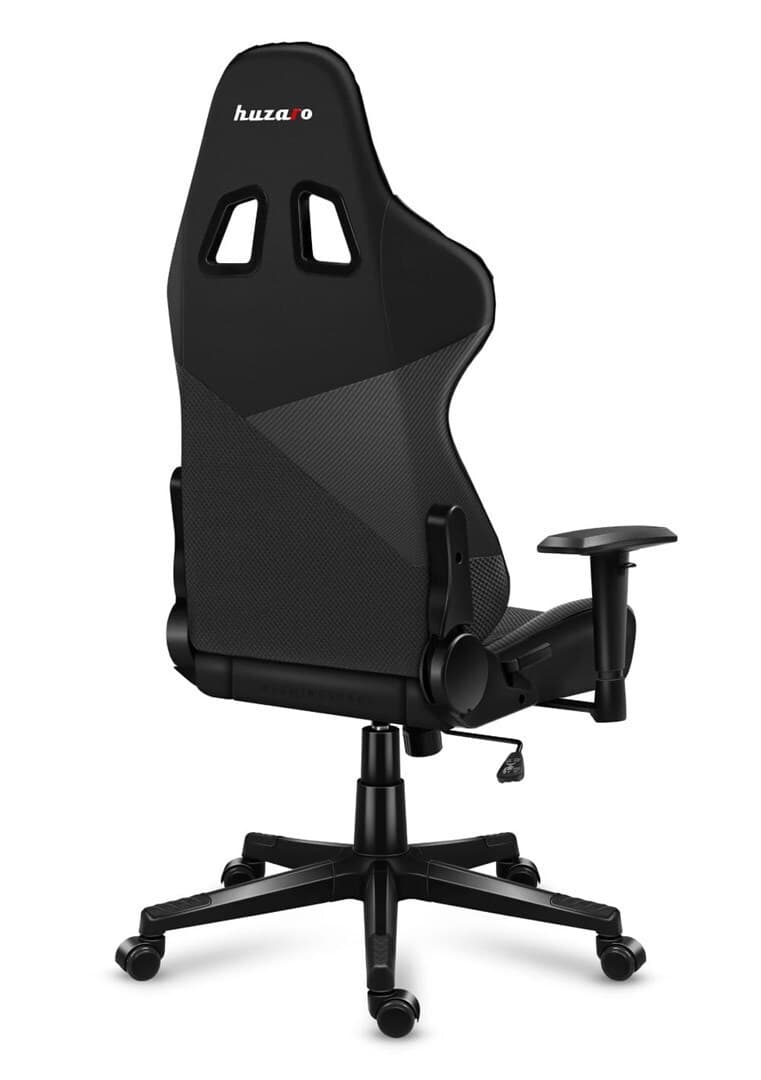 Huzaro Force 6.2 Καρέκλα Gaming Δερματίνης με Ρυθμιζόμενα Μπράτσα Μαύρη 4