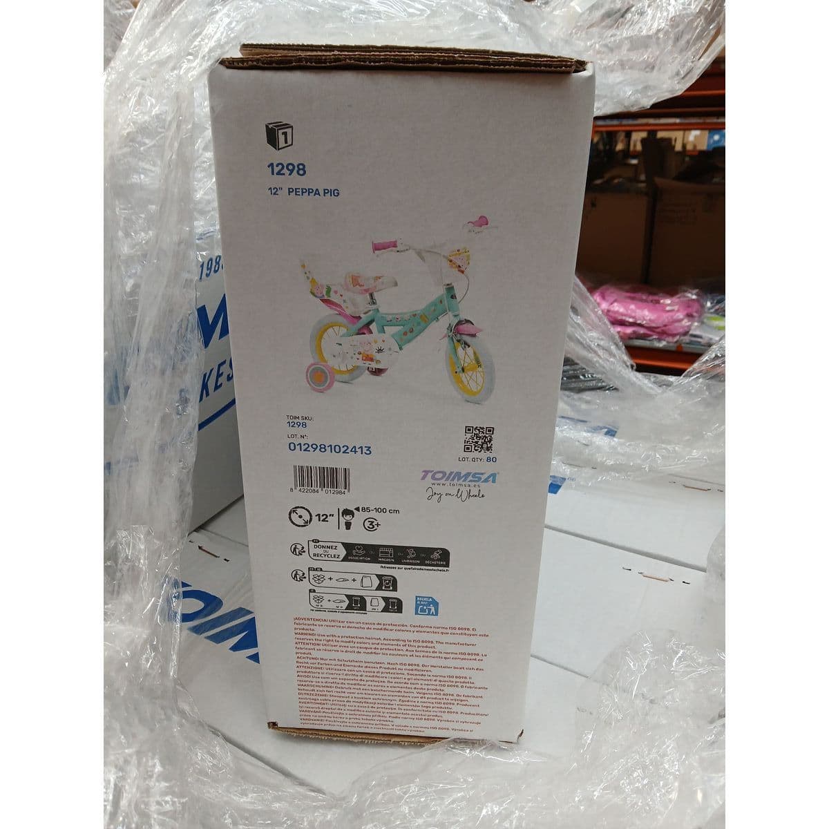 Toimsa Peppa Pig 12" Παιδικό Ποδήλατo BMX Πολύχρωμο 3
