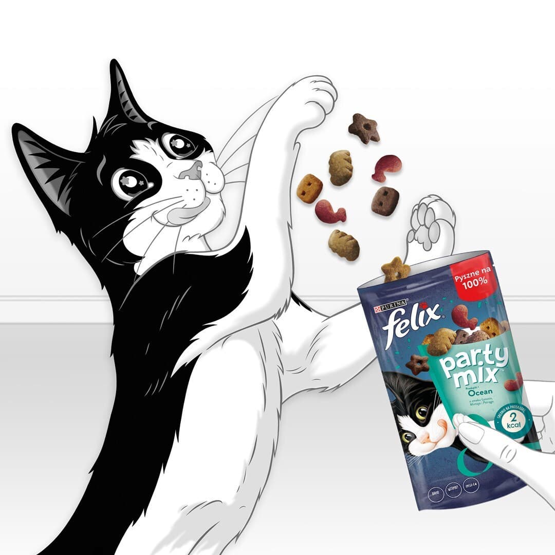 Felix Λιχουδιές με Ψάρι για Ενήλικες Γάτες 60gr DLZFEJKSK0002 6