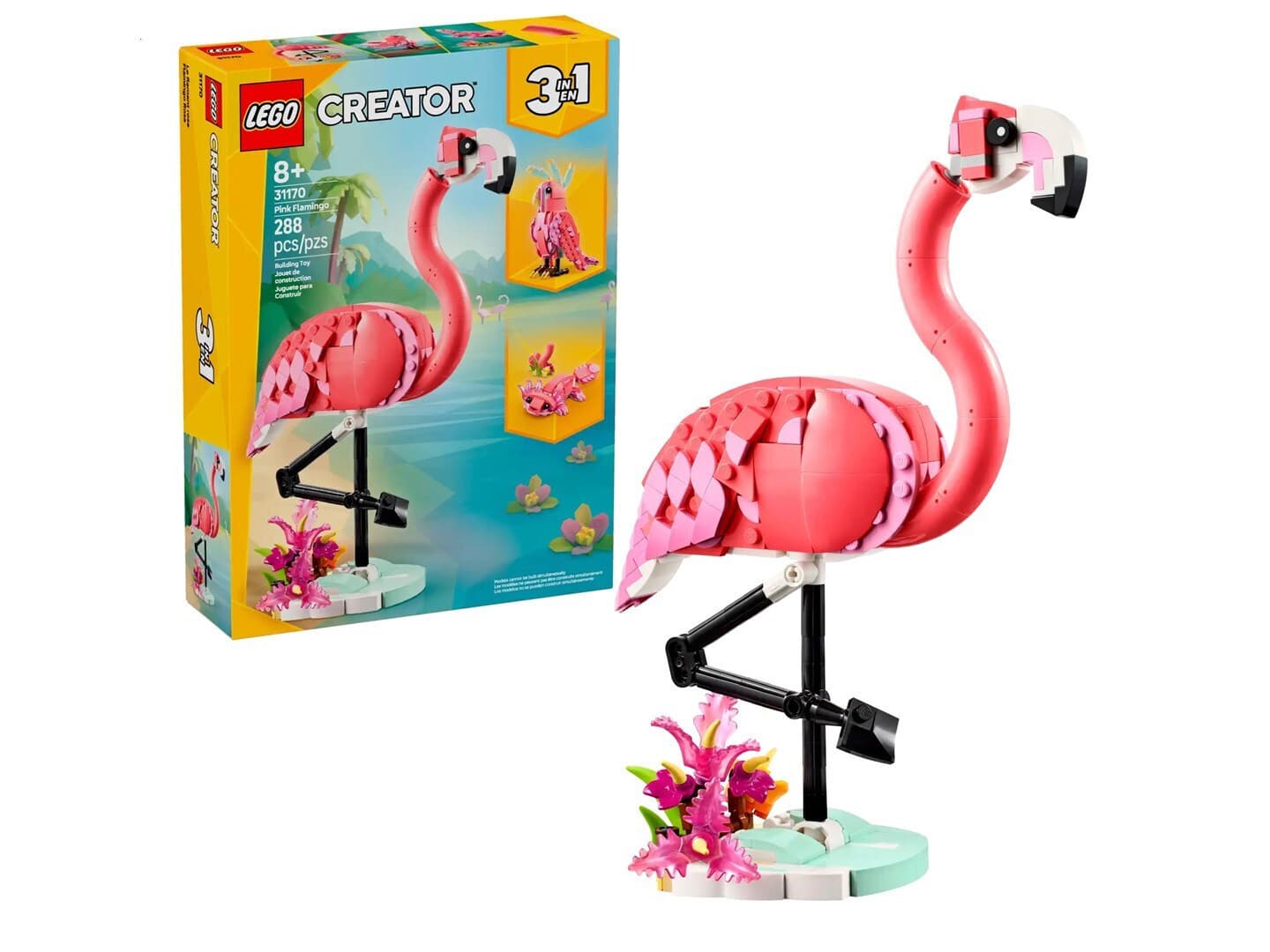 LEGO Creator Wild Animals: Pink Flamingo για 8+ Ετών 288τμχ 31170 2