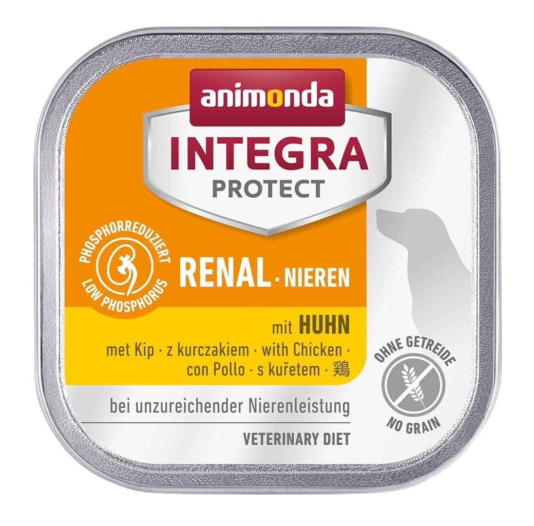 Animonda Integra Protect Υγρή Τροφή Σκύλων σε Ταψάκι Διαίτης με Κοτόπουλο χωρίς Σιτηρά 150gr 2