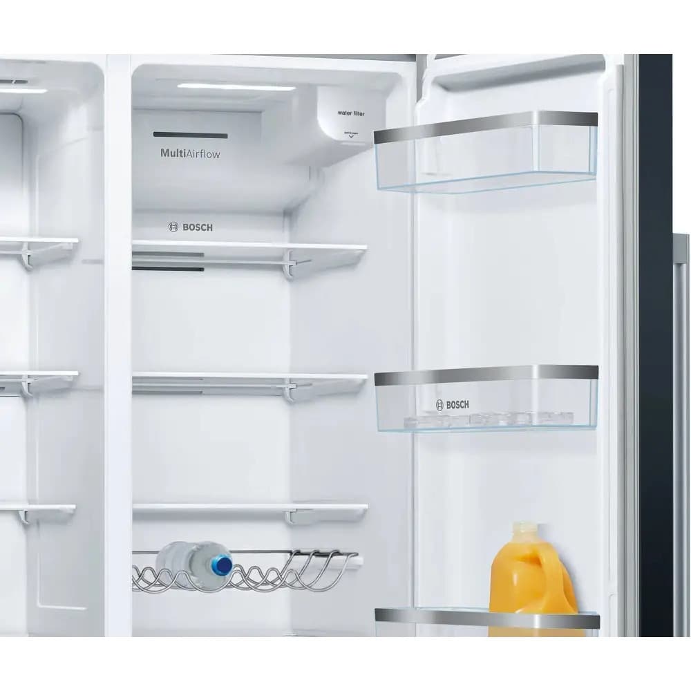 Bosch Retro Ψυγείο Ντουλάπα 562lt Total NoFrost Υ178.7xΠ90.8xΒ70.7εκ. Μαύρο KAD93ABEP 5