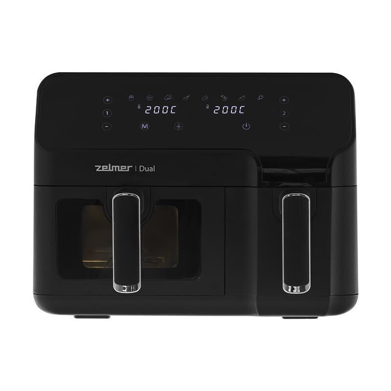 Zelmer Air Fryer με Διπλό Αποσπώμενο Κάδο 9lt Μαύρο ZAF9000 6