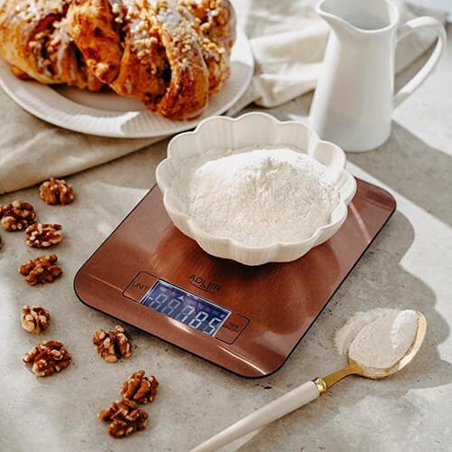 Adler Ψηφιακή Ζυγαριά Κουζίνας έως 5kg Ροζ AD 3183c 5