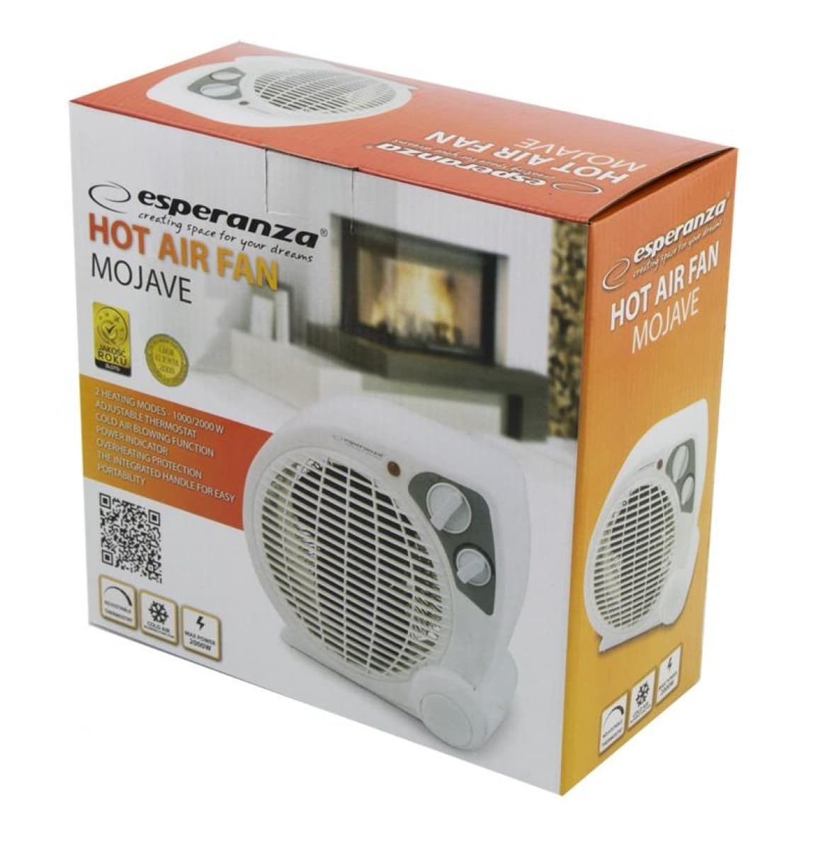 Esperanza Mojave Αερόθερμο Δωματίου Δαπέδου 2000W EHH002 4
