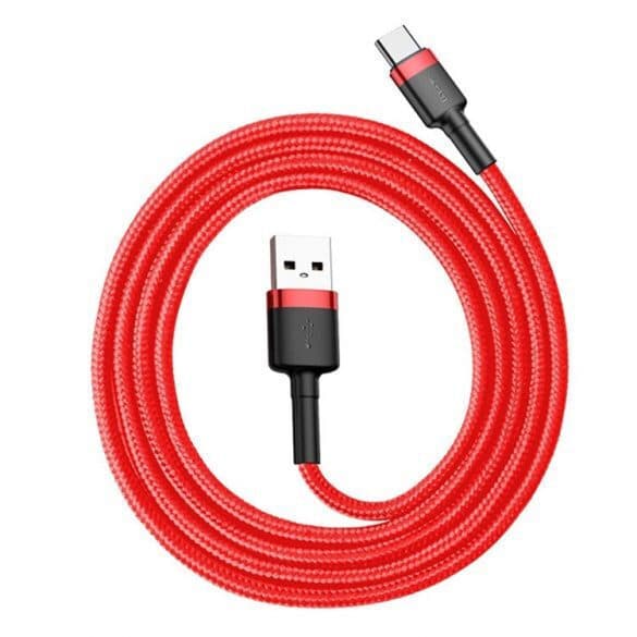 Baseus Cafule USB 2.0 Cable USB-C male - USB-A Κόκκινο 2m CATKLF-C09 11