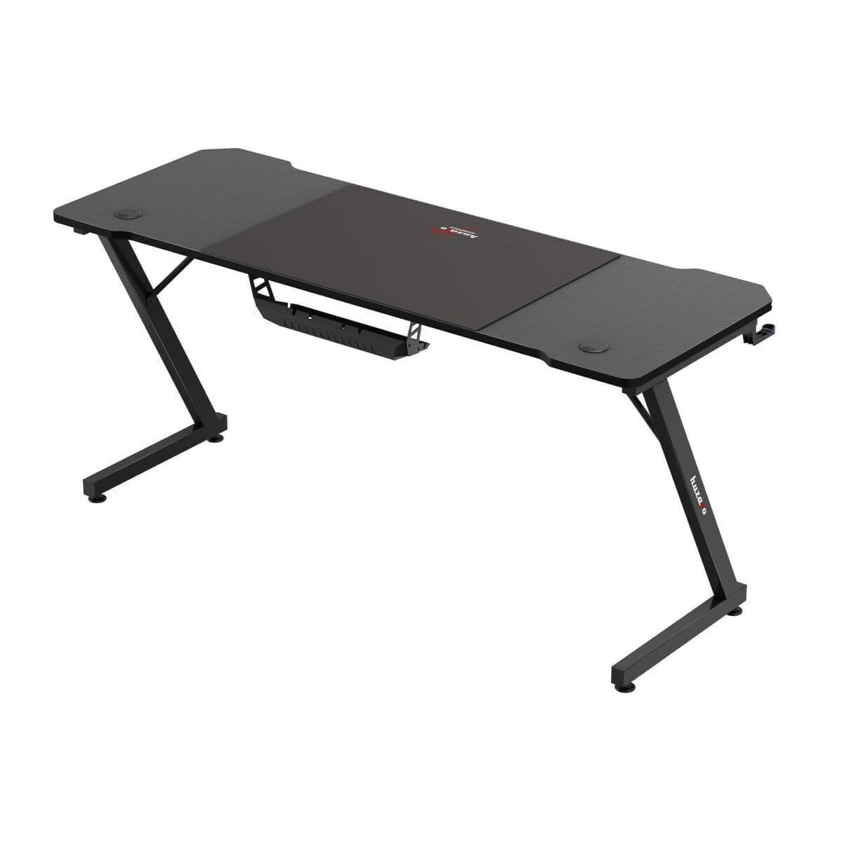 Γραφείο Gaming Hero Ξύλινο Black με Μεταλλικά Πόδια 160x60x74εκ. 8