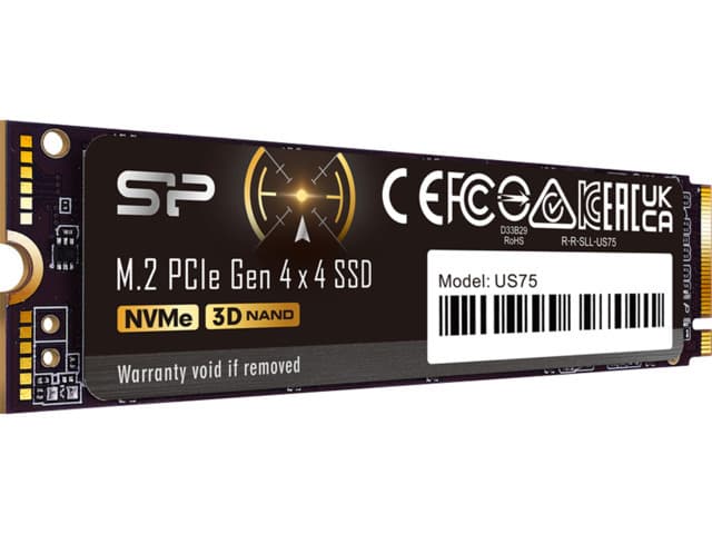 Silicon Power US75 SSD 1TB τύπου M.2 με σύνδεση PCI Express 4.0 (PS5 Compatible) SP01KGBP44US7505 2