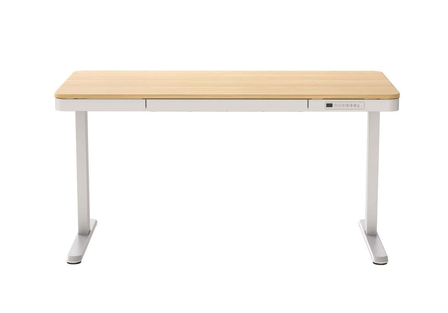 Ηλεκτρικό Γραφείο Ξύλινο White/oak με Μεταλλικά Πόδια & USB θύρες 140x70εκ. 7