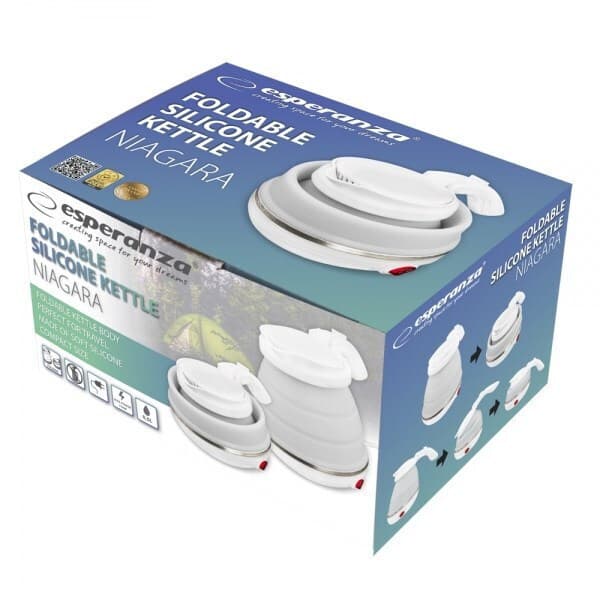 Esperanza Niagara Βραστήρας Ταξιδίου 500ml 750W Λευκός 5