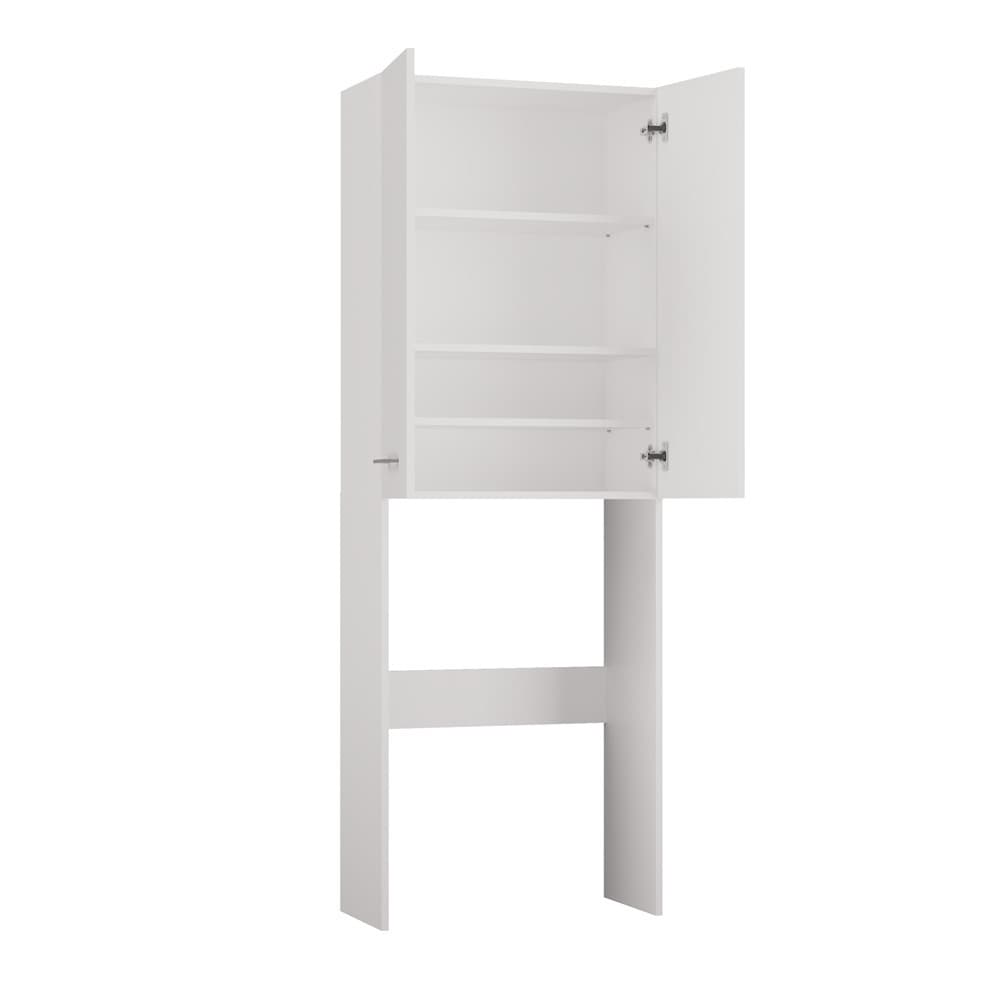 Topeshop Pola DD Ντουλάπι Μπάνιου Πλυντηρίου 64x30x183cm Λευκό 7