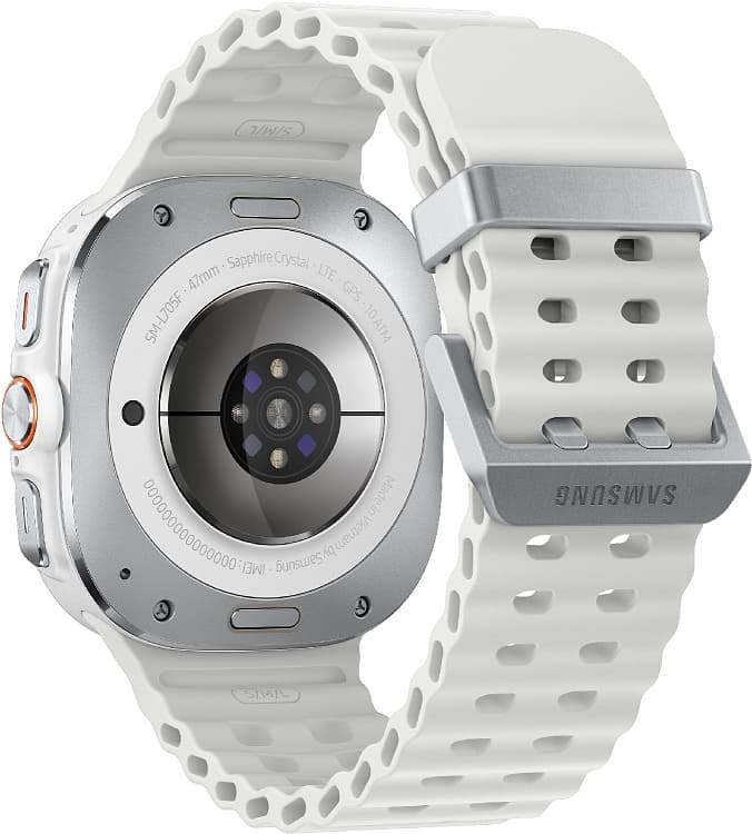 Samsung Galaxy Watch Ultra (2025) Titanium 47mm Αδιάβροχο με eSIM και Παλμογράφο (Λευκό) 4