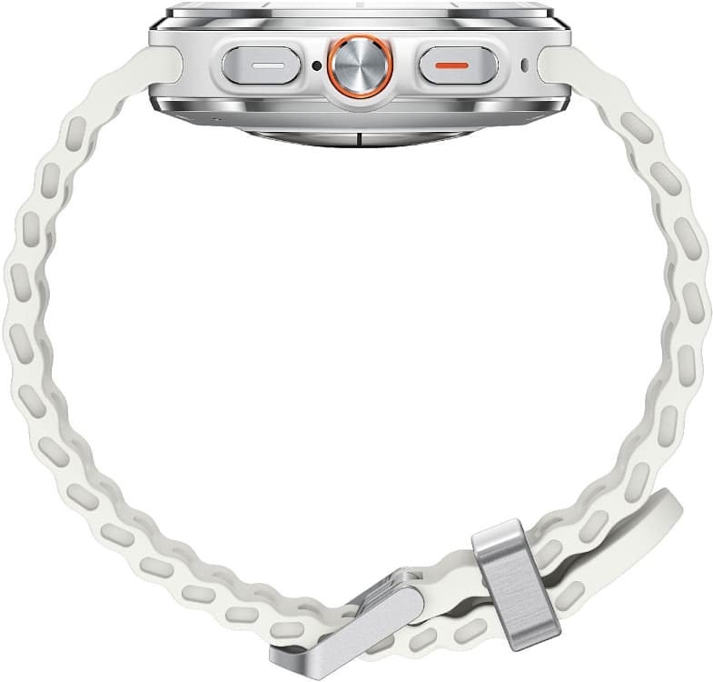 Samsung Galaxy Watch Ultra (2025) Titanium 47mm Αδιάβροχο με eSIM και Παλμογράφο (Λευκό) 5
