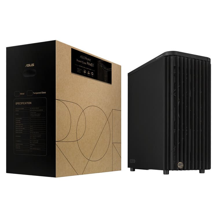 Asus ProArt PA401 Wood Edition Midi Tower Κουτί Υπολογιστή Μαύρο 7