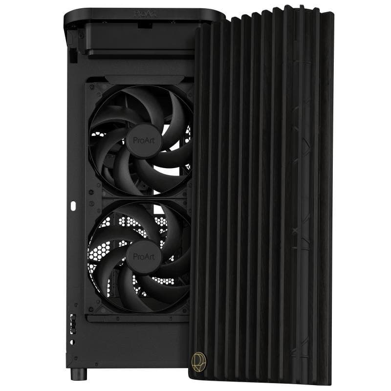 Asus ProArt PA401 Wood Edition Gaming Midi Tower Κουτί Υπολογιστή με Πλαϊνό Παράθυρο Μαύρο 8