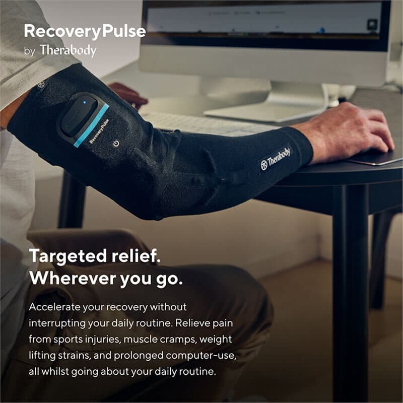 Therabody RecoveryPulse Συσκευή Μασάζ Ηλεκτροθεραπείας για το Σώμα με Δόνηση Μαύρη TB02752-01 6