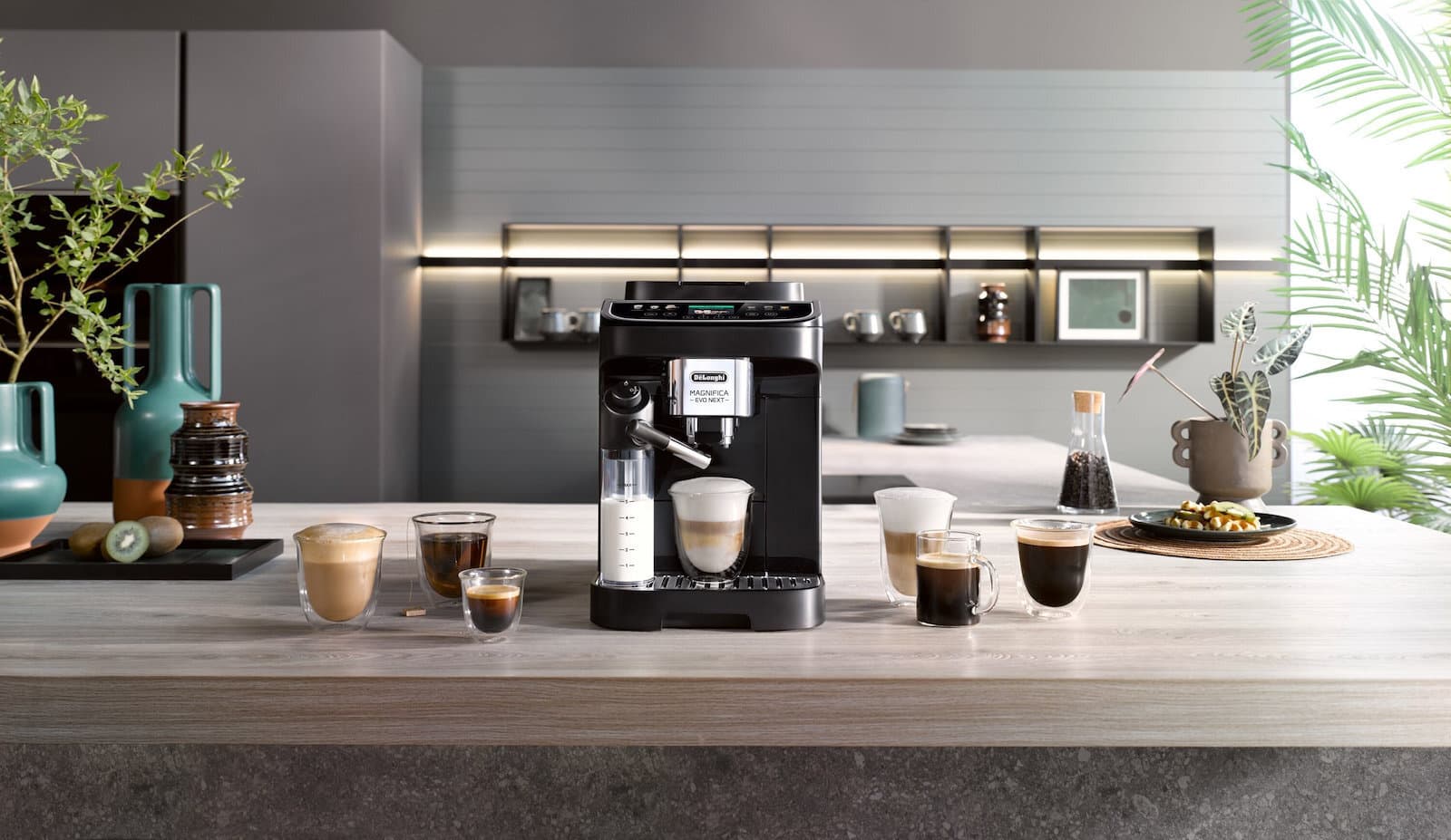 De'Longhi Magnifica Evo Next Αυτόματη Μηχανή Espresso 1450W Πίεσης 15bar για Cappuccino με Μύλο Άλεσης Καφέ ECAM310.60.B 3