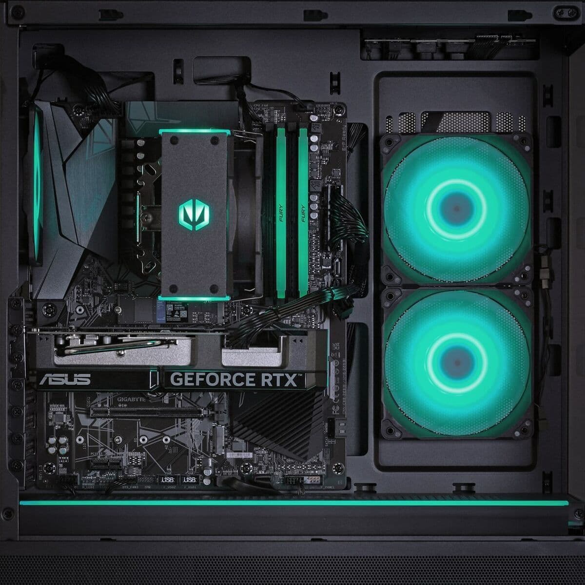 Actina KOMACNGIP0295 Gaming Desktop PC (Ryzen 7-8700F/32GB DDR5/1TB SSD/GeForce RTX 5070 Ti/No OS) 12