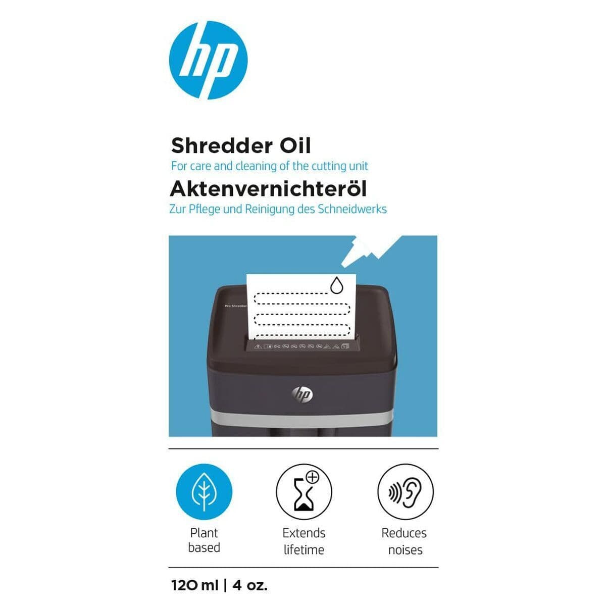 HP Λάδι Καταστροφέα Οικολογικό Λάδι για Καταστροφείς Εγγράφων 120ml 9131 5