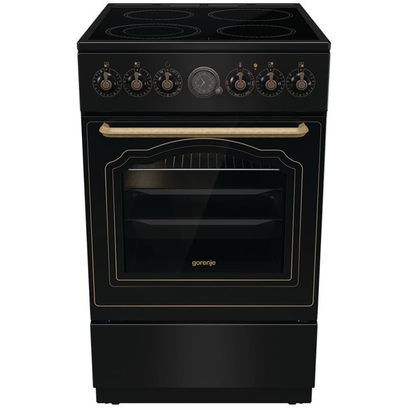 Gorenje GECS5B70CLB Κουζίνα 70lt με Κεραμικές Εστίες Π50εκ. Μαύρη 2