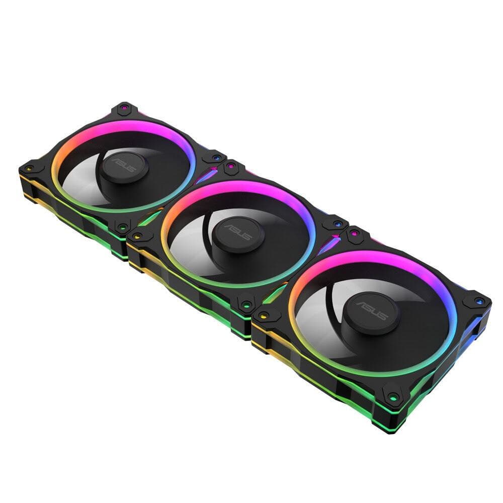 Asus Prime MR120 Reverse Blade Case Fan (1600rpm) με ARGB Φωτισμό και Σύνδεση 4-Pin PWM 3τμχ 2