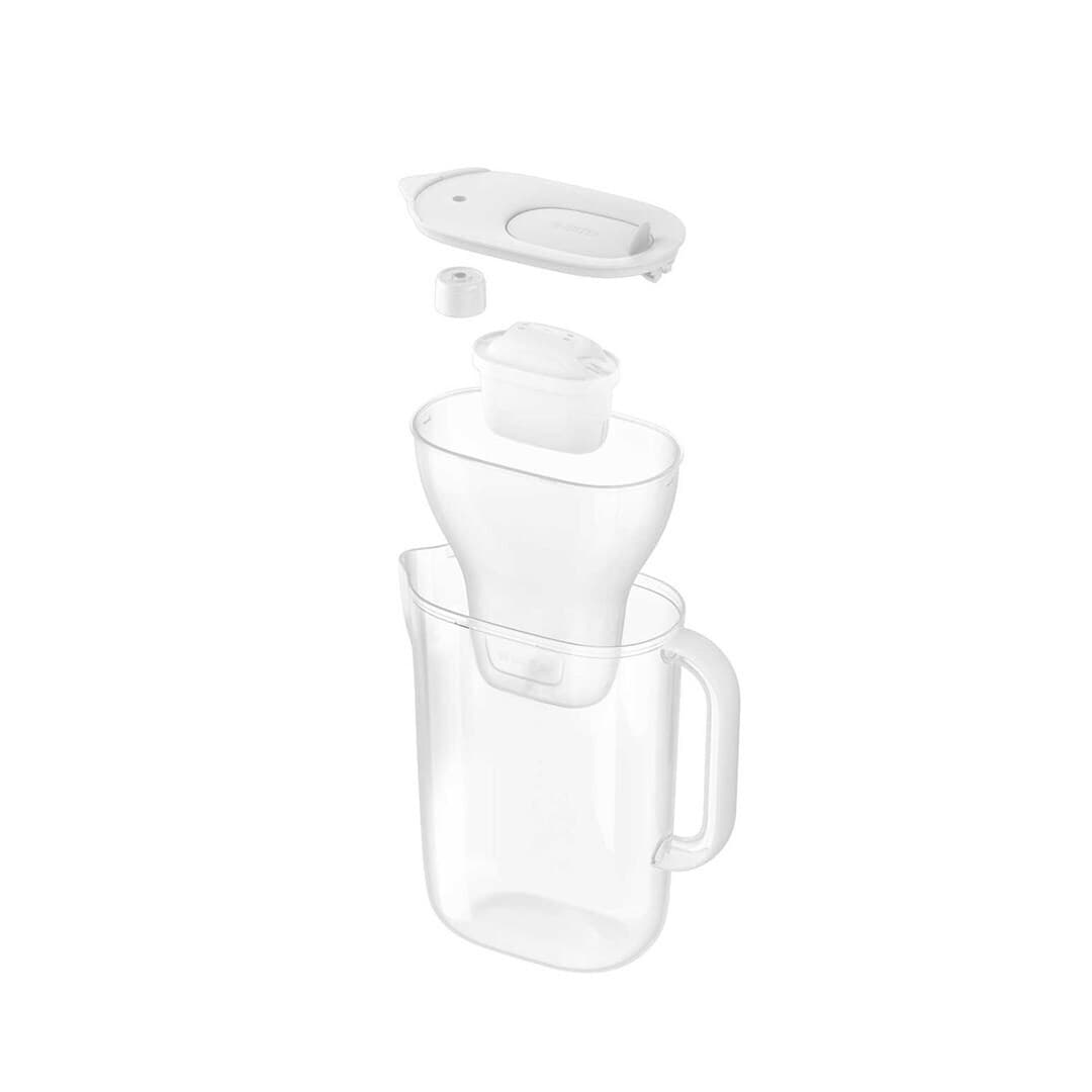 Brita Style Essential Κανάτα Σερβιρίσματος Πλαστική White με Φίλτρο 2400ml 4