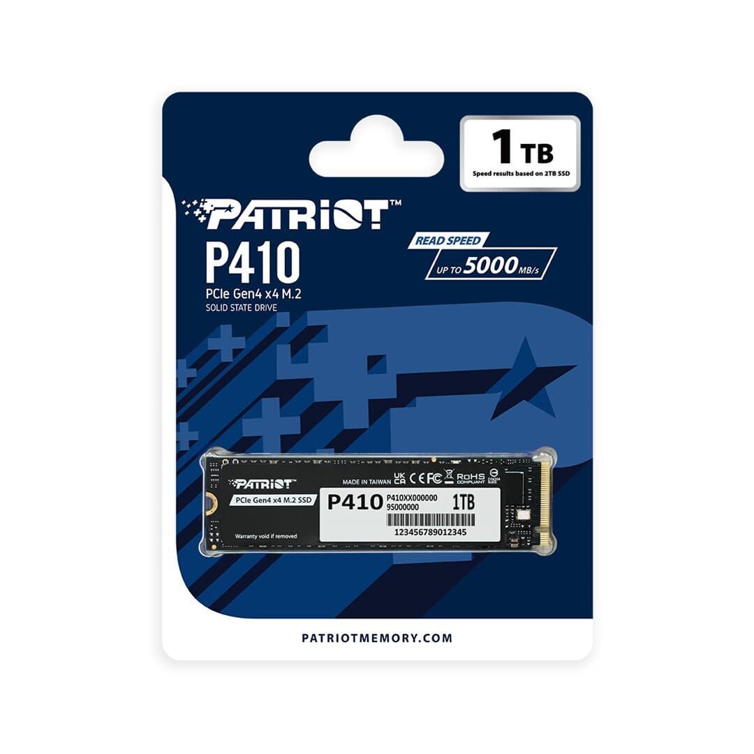 Patriot Viper P410 SSD 1TB τύπου M.2 με σύνδεση PCI Express 4.0 P410P1TBM28H 4