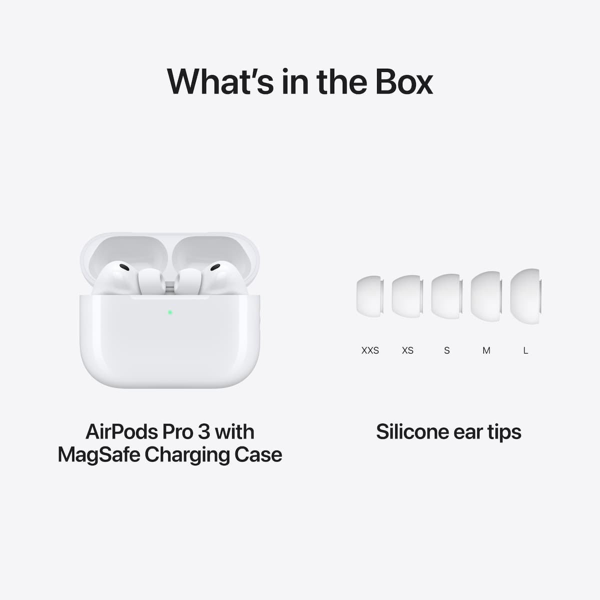 Apple AirPods Pro 3 In-ear Bluetooth Handsfree Ακουστικά με Αντοχή στον Ιδρώτα και Θήκη Φόρτισης Λευκά 8