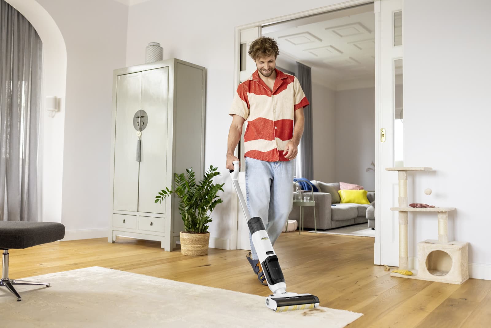 Karcher Fcv 2 Natural N Επαναφορτιζόμενη Σκούπα Stick Λευκή