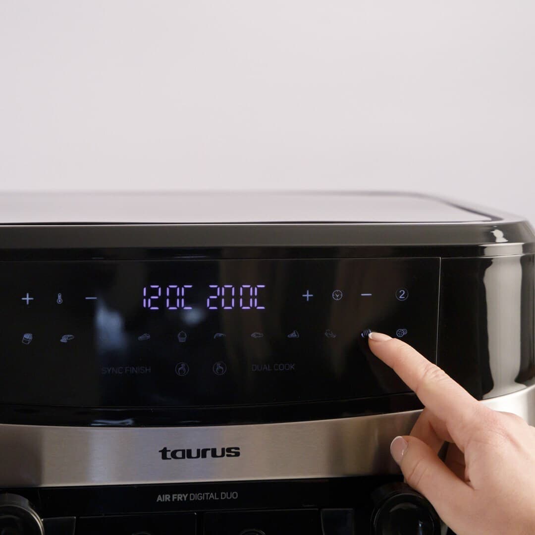 Taurus AF2600D Air Fryer με Διπλό Αποσπώμενο Κάδο 9lt Μαύρο 11