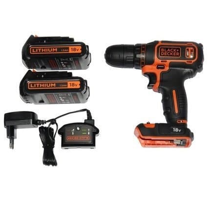 Black & Decker BDCDC18B Δραπανοκατσάβιδο Μπαταρίας 18V 1x1.5Ah 4