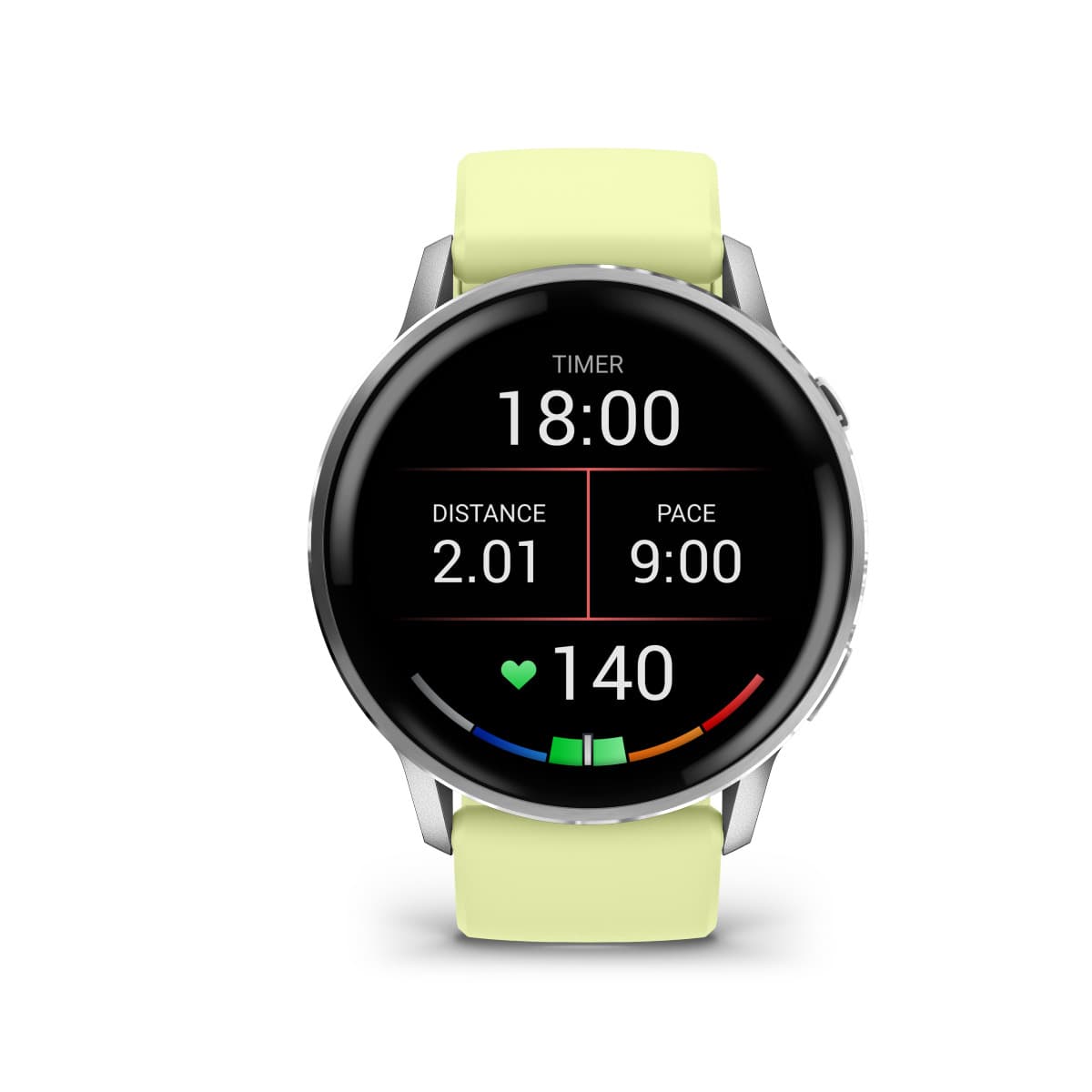 Garmin Venu 4 Stainless Steel 45mm Αδιάβροχο Smartwatch με Παλμογράφο (Silver with Citron) 5