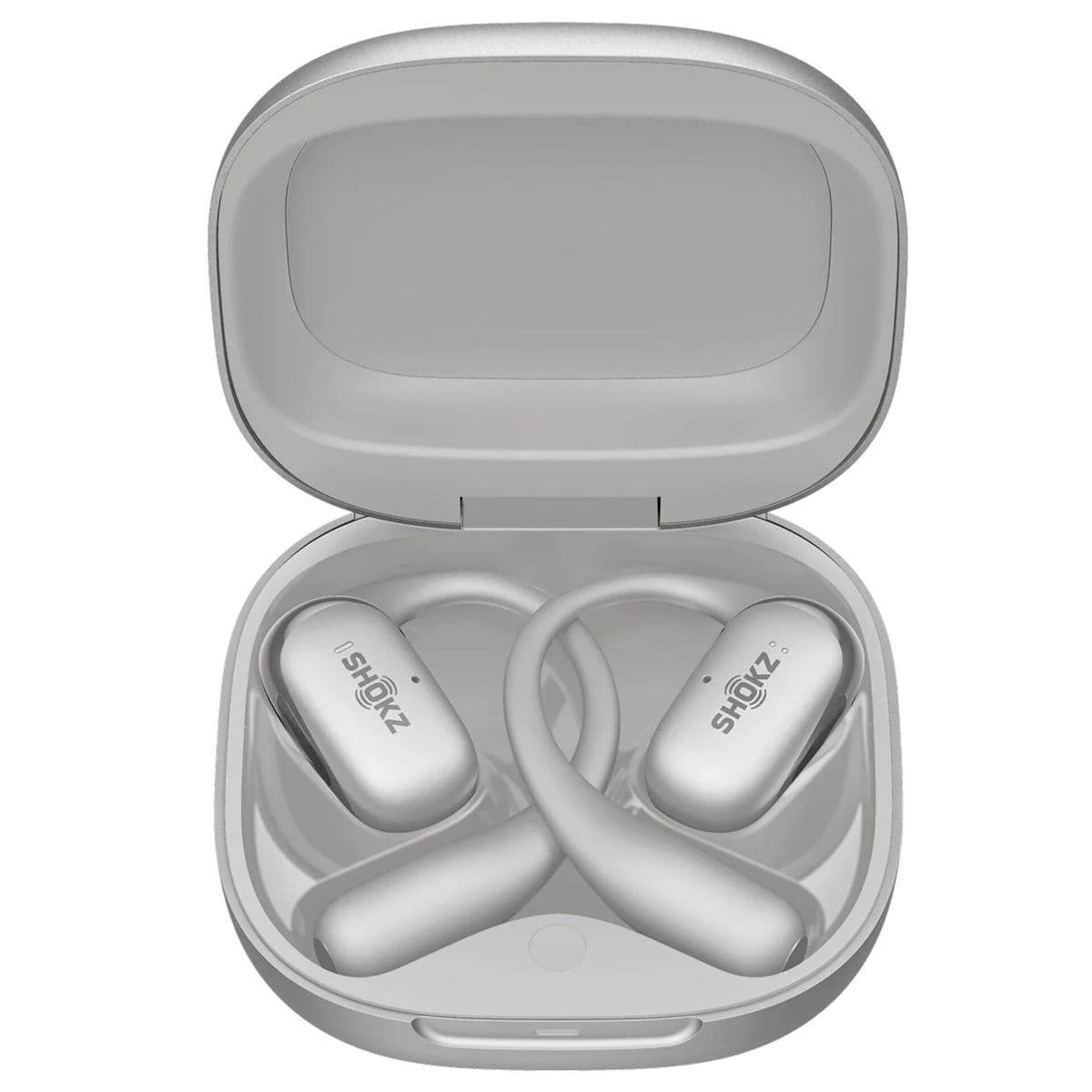 Shokz OpenFit 2+ Open Ear Bluetooth Handsfree Ακουστικά με Αντοχή στον Ιδρώτα και Θήκη Φόρτισης Γκρι 4