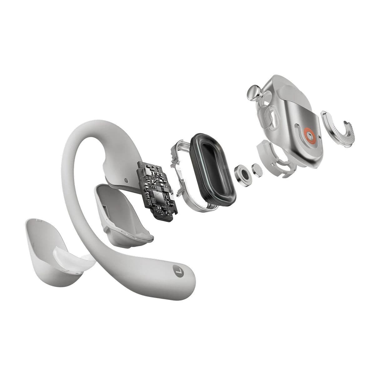 Shokz OpenFit 2+ Open Ear Bluetooth Handsfree Ακουστικά με Αντοχή στον Ιδρώτα και Θήκη Φόρτισης Γκρι 5