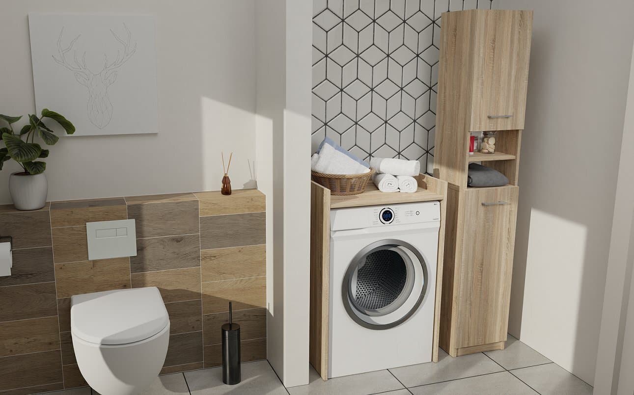 Washing Machine Cabinet Pola Np Sonoma 8